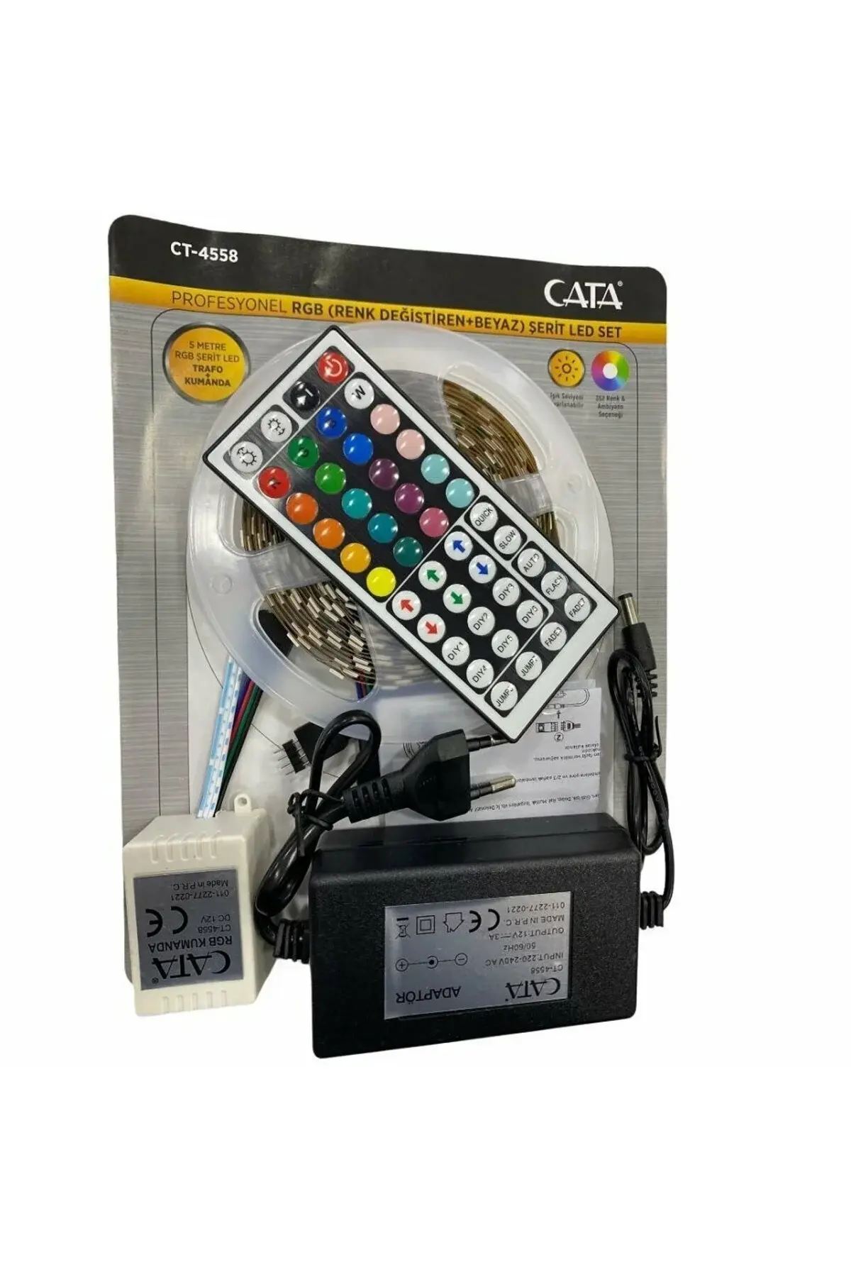 Cata CT-4558 5m 352 Renk Rgb Şerit Led Seti