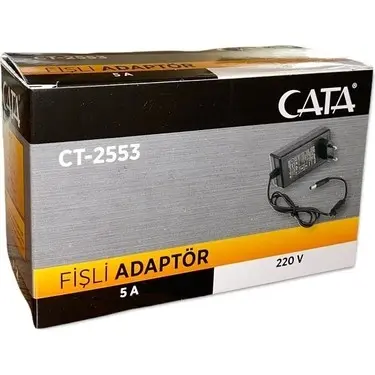 Cata 12 Volt 5 Amper Fişli Adaptör Ct-2553