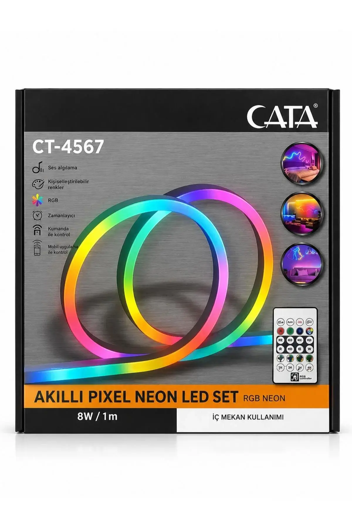 CATA Pixel Neon Led Set 5 Metre Kumandali Rgb CT-4567
