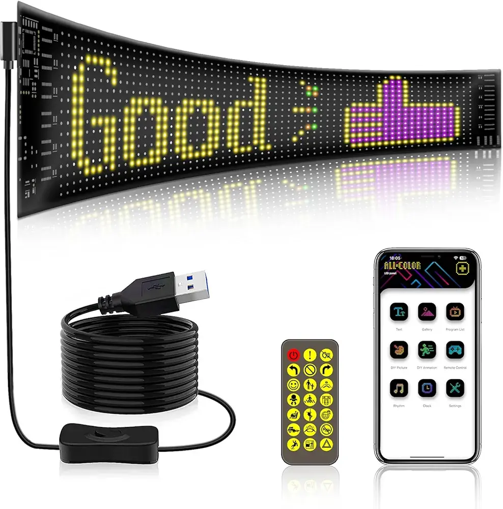CATA CT 4568 Esnek Yapışkanlı Matrix Led Panel 96X16 RGB