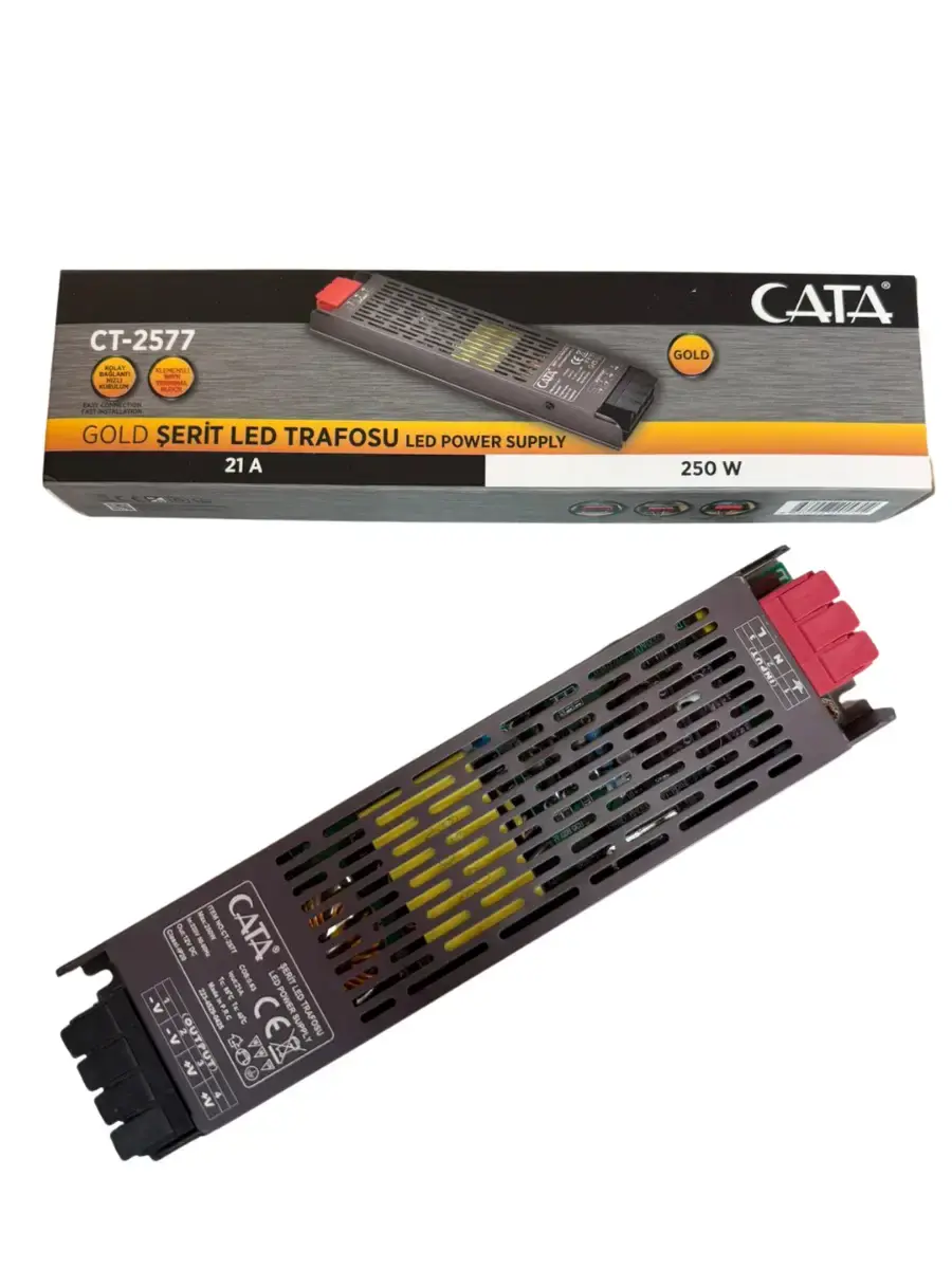 Cata 21 Amper Şerit LED Trafosu CT-2577 12 Volt 250W