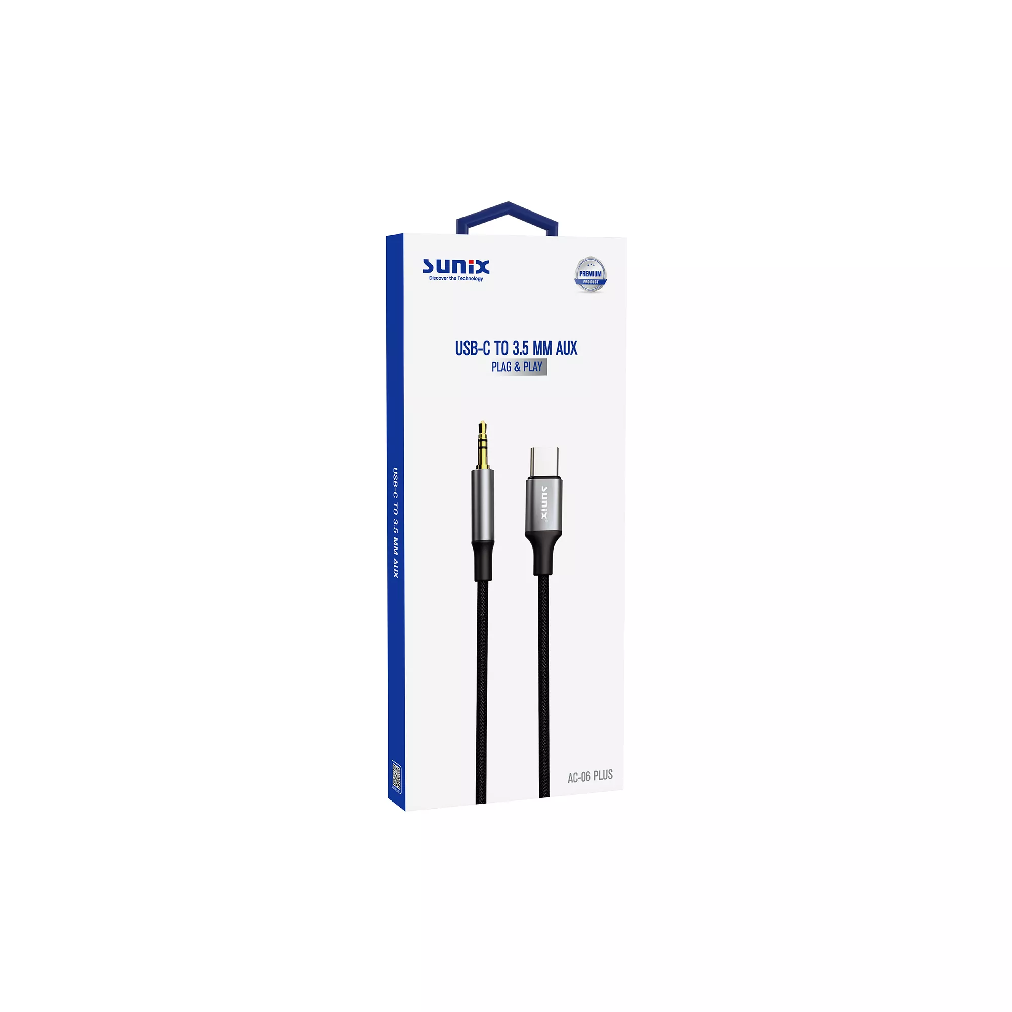 Sunix Usb-C To 3.5mm Aux Kablo Tak-Çalıştır Ac-06 Plus