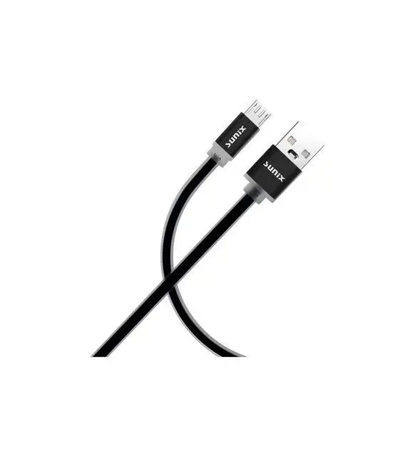 SUNIX SC-04 SOFT SPEED SİYAH MİCRO USB DATA ŞARJ KABLOSU