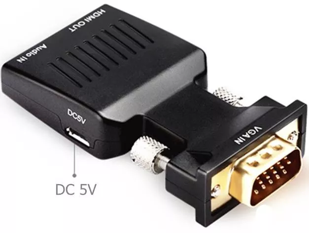 Alfais 4501 Vga To Hdmi Çevirici Dönüştürücü Laptop Tv Monitör Adaptör Kablosu