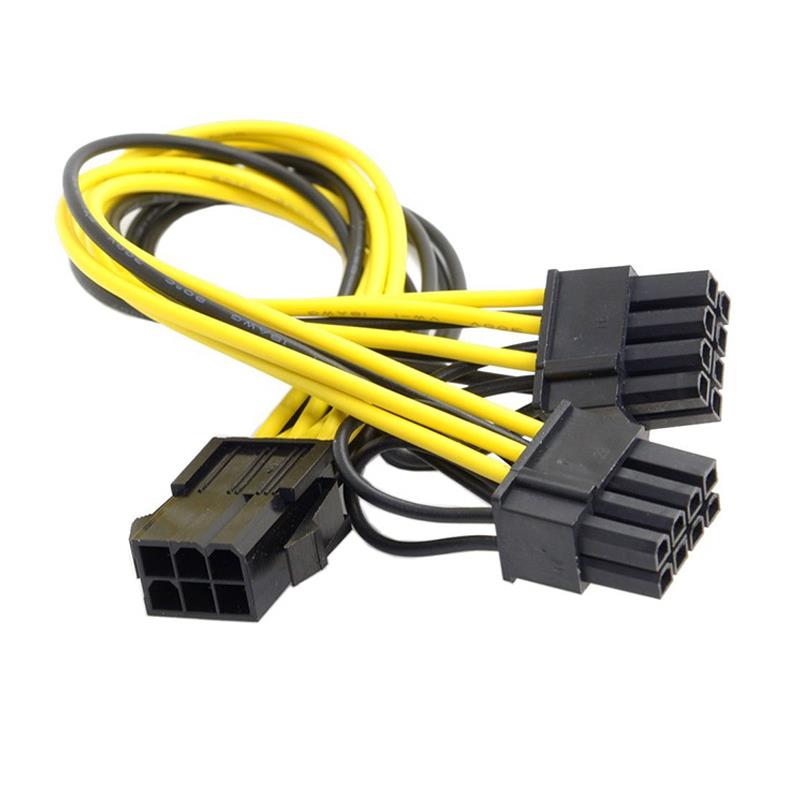 Alfais 4302 Pci e 8 Pin (6+2) 2X Pci-e Ekran Kartı Power Çoklayıcı Kablosu