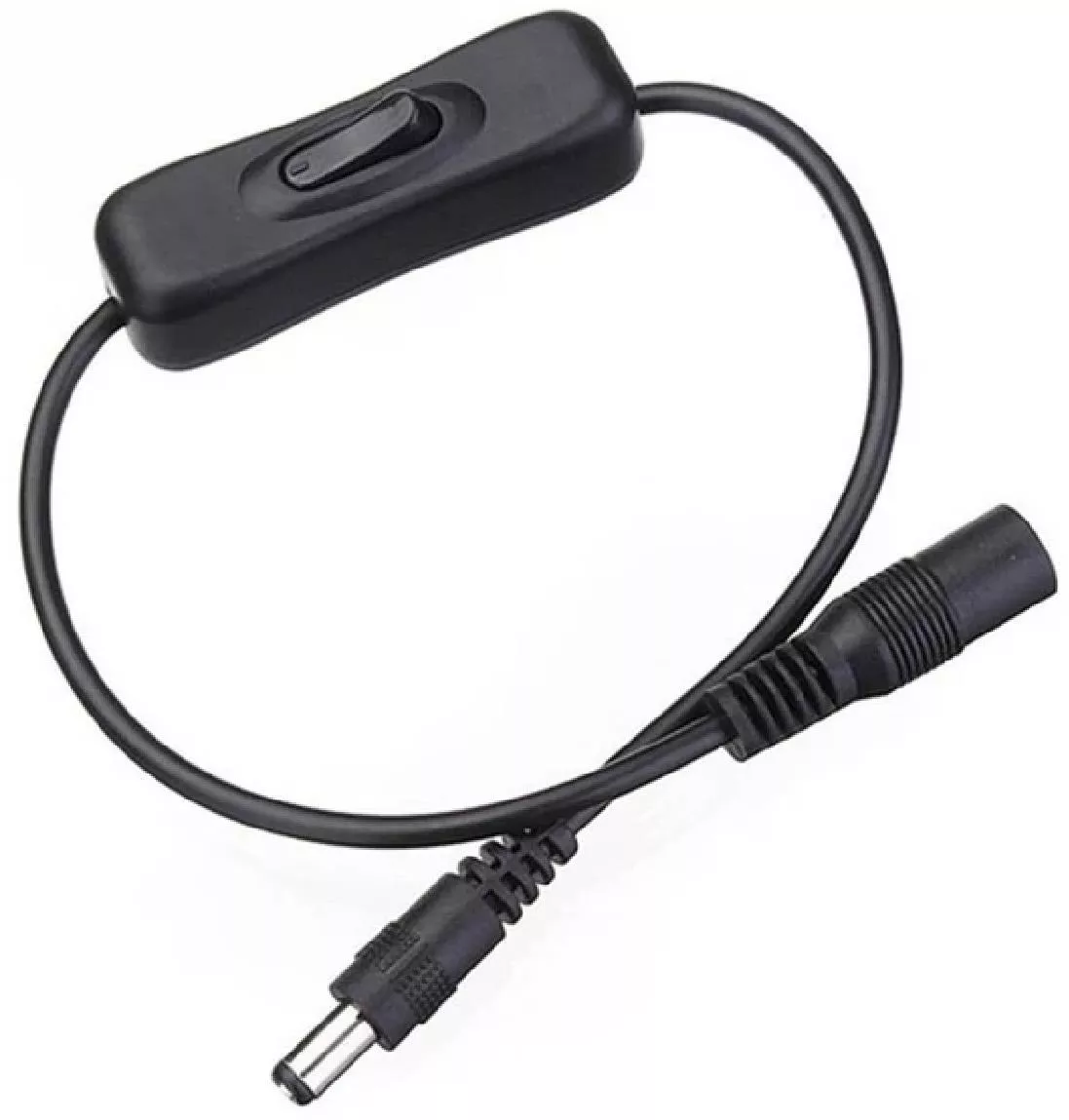 Alfais 4462 Anahtarlı Dc Adaptör Güç Power Dişi Erkek Bağlantı Kablosu 5.5x2.1mm