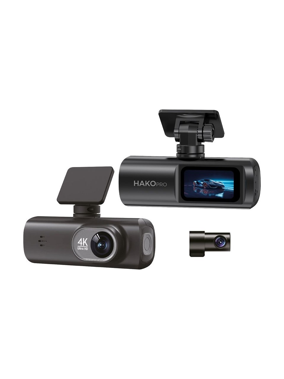 Hako Pro CMR110 Araç Kamerası - 4K Ultra Hd, Ön & Arka Kamera, Wi-Fi ve Geniş Açı"