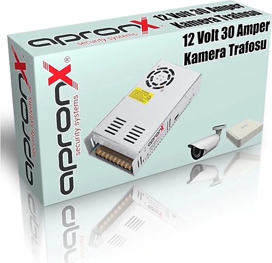 APRONX APX-1230A 12V 30AH METAL KAMERA ADAPTÖRÜ