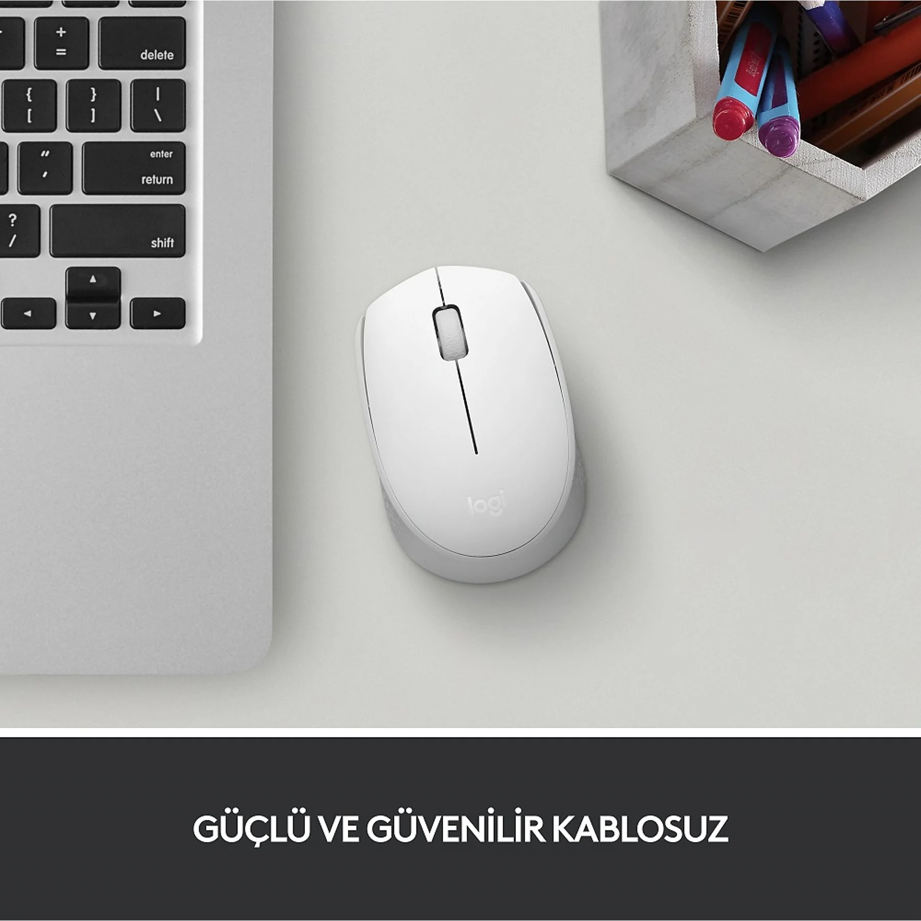 LOGITECH 910-006867, M171 White, USB Nano 2,4G Kablosuz, 1000dpi, Optik, 3 Tuşlu, 12ay Pil Ömrü, Mouse
