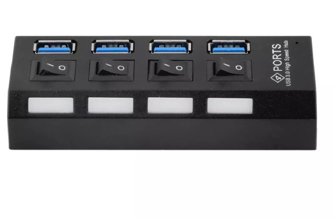 Alfais 5134 4 Port USB 3.0 2.0 Hub Çoğaltıcı Çoklayıcı Switch Splitter Çoklama Çoklu Cihaz Bağlama
