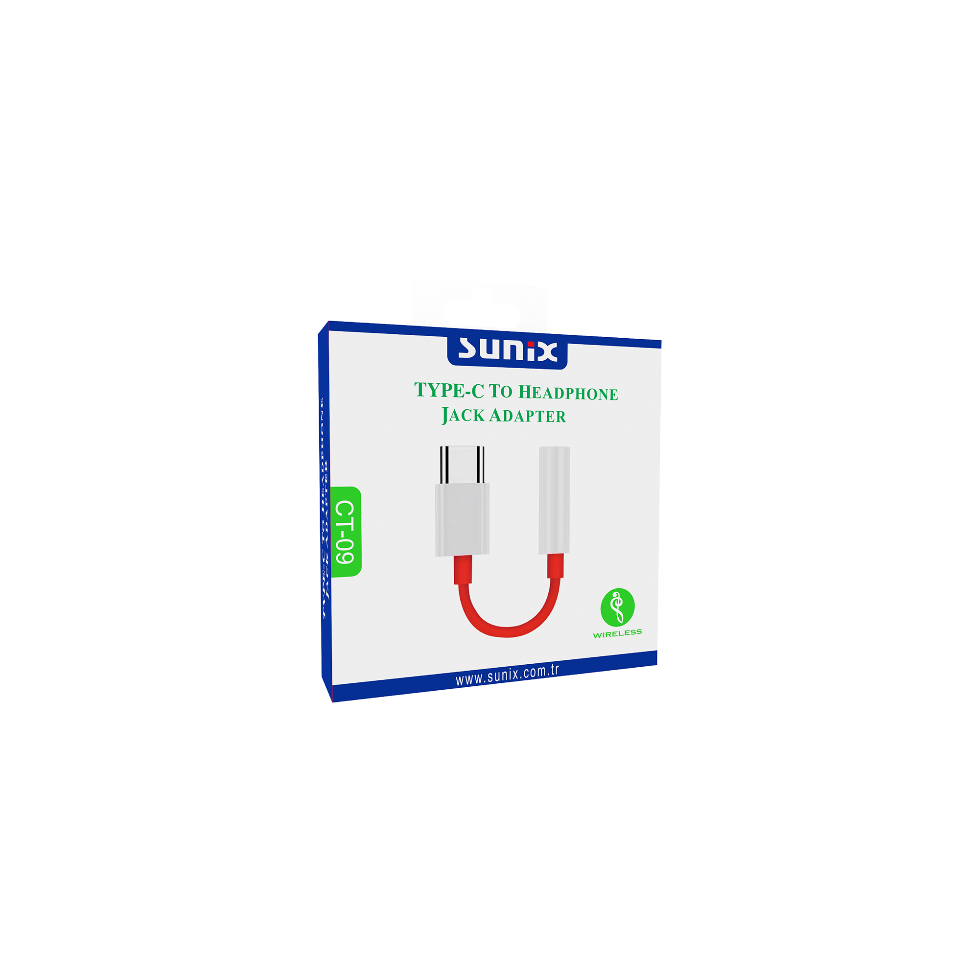 Sunix CT-09 Type C to Headphone Jack Kulaklık çıkışı adaptör